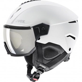 UVEX Instinct Visor Skihelm, Schwarz/Weiß, 53-55 cm (56/6/260/50)