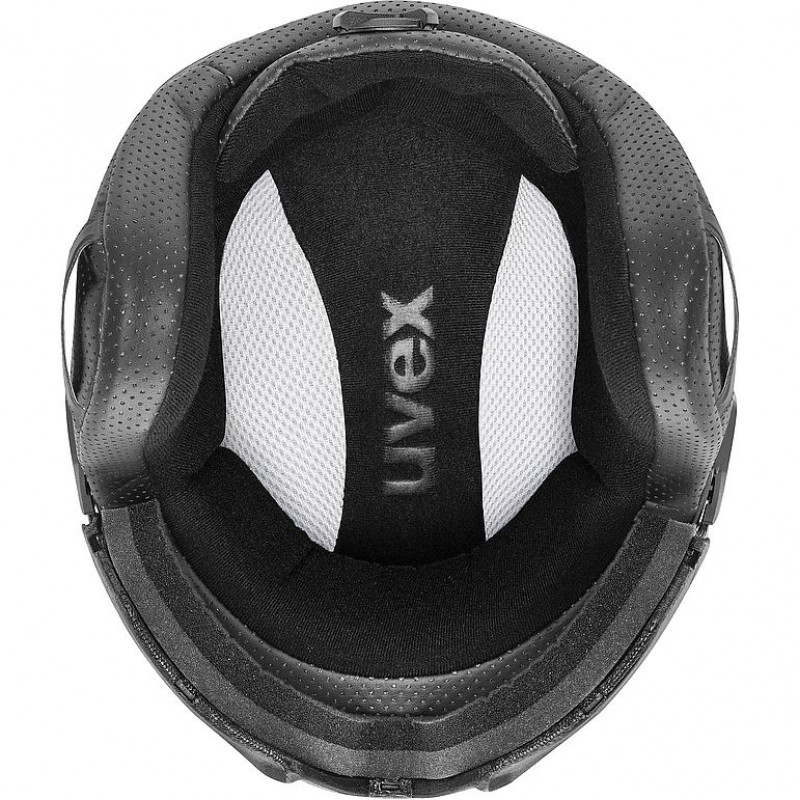 UVEX Instinct Visor Skihelm, Schwarz/Weiß, 53-55 cm (56/6/260/50)