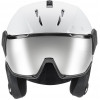 UVEX Instinct Visor Skihelm, Schwarz/Weiß, 56-58 cm (56/6/260/50)