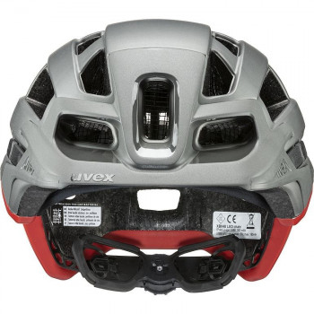 UVEX Finale Light 2.0 Fahrradhelm, Grau/Rot, 52-57