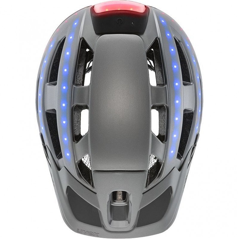 UVEX Finale Light 2.0 Fahrradhelm, Grau/Rot, 52-57