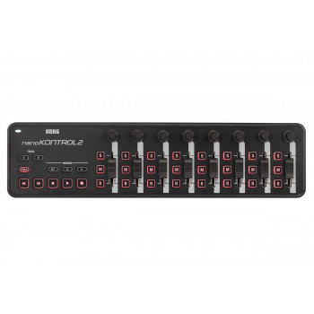 Korg nanoKONTROL2 USB-MIDI-Controller, Schwarz