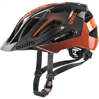 UVEX Quatro Fahrradhelm 52-57, Orange/Titanium