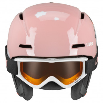 UVEX Viti Kinder-Skihelm-Set 46-50, Rosa