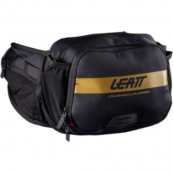 Leatt Hydration Core 1.5 Fahrrad-Hüfttasche mit Trinksystem, Ghost Black