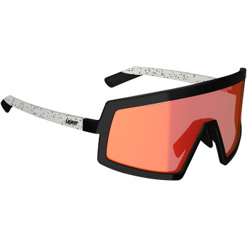 LEATT MadViz One Iriz Fahrradbrille, Schwarz/Weiß