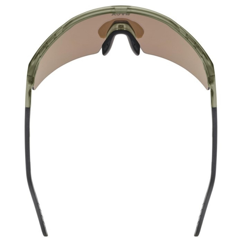 UVEX Flowline Kinder-Sportbrille, halbrandlos, grün