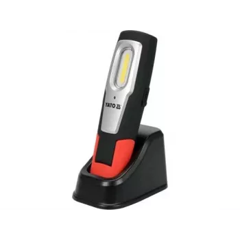 Yato YT-08558 LED-Arbeitsleuchte 7 W, Schwarz/Rot