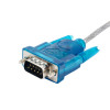 Akyga AK-CO-02 Konverterkabel USB-A Stecker auf RS-232 DB9 Stecker, 1 m, Weiß