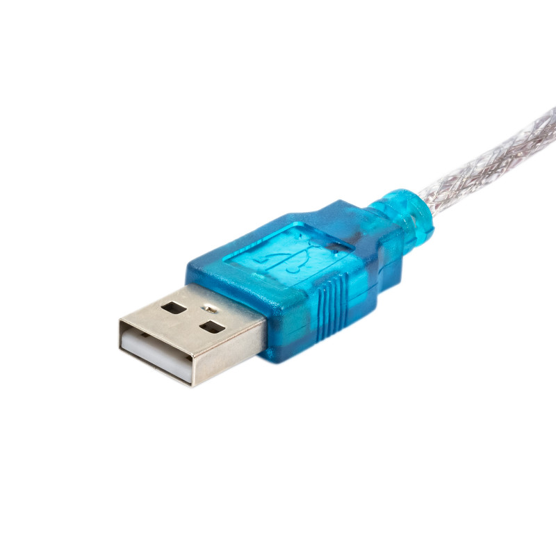 Akyga AK-CO-02 Konverterkabel USB-A Stecker auf RS-232 DB9 Stecker, 1 m, Weiß