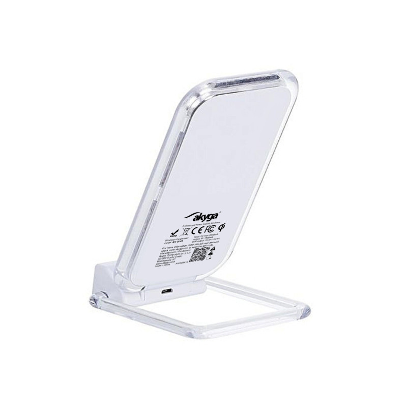 Induktionsladegerät QI Akyga AK-QI-03 5V max 1.5A 2 x USB 2.0