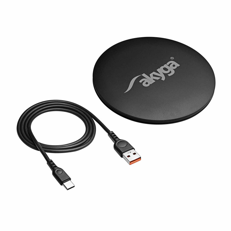 Induktionsladegerät QI Akyga AK-QI-04 ver. 1.2 USB-C 15W