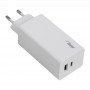 Wandladegerät Akyga AK-CH-20 100W USB-C USB-A PD GaN 5-20V / 1.5-5A weiß