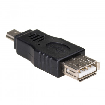 Akyga AK-AD-07 OTG-Adapter USB-A Buchse auf Mini-USB Stecker, Schwarz