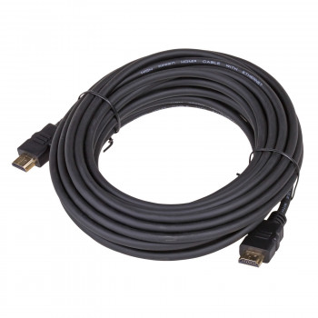 Akyga AK-HD-100A HDMI 1.4 High-Speed-Kabel mit Ethernet, 10 m, Schwarz