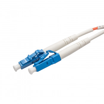 Akyga AK-FC-01 LC auf LC Duplex Glasfaser-Patchkabel, 2 m, Schwarz
