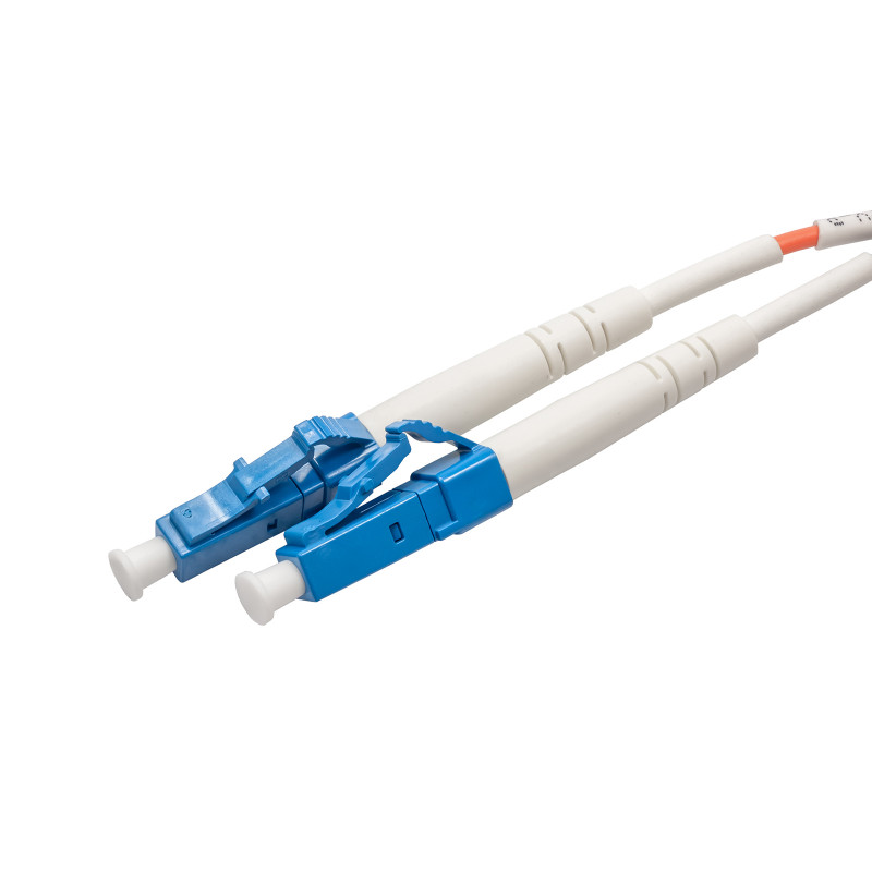 Akyga AK-FC-01 LC auf LC Duplex Glasfaser-Patchkabel, 2 m, Schwarz