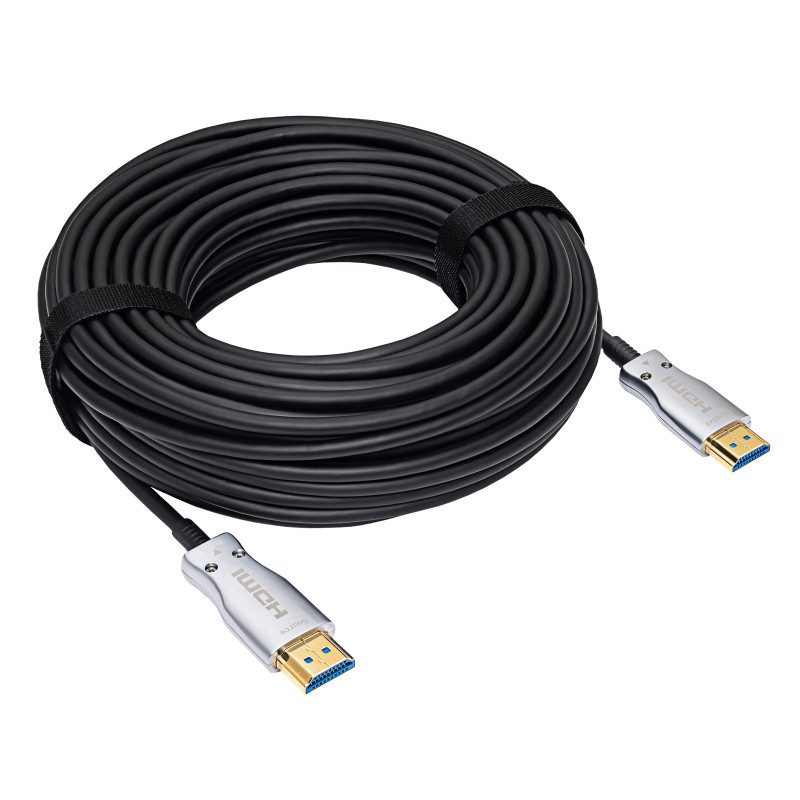Akyga AK-HD-200L HDMI 2.1 Aktives optisches Kabel (AOC), 48 Gbps, 8K@60Hz, 4K@120Hz, 20 m, Schwarz