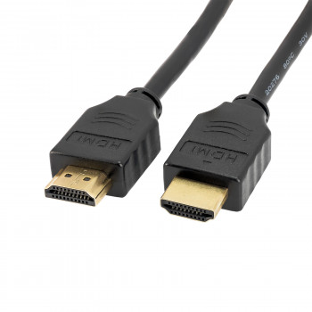 Akyga AK-HD-05A High-Speed-HDMI-Kabel mit Ethernet, HDMI 1.4, 0,5 m, Schwarz