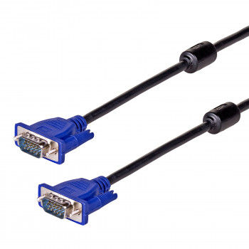 Akyga AK-AV-14 VGA (M) auf VGA (M) Kabel, D-Sub 15-polig, 5 m, Schwarz