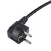 Akyga AK-NB-01C Notebook-Netzkabel CEE 7/7 auf IEC C5, Kupfer 3x0,75 mm², 1,5 m, Schwarz