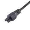 Akyga AK-NB-01C Notebook-Netzkabel CEE 7/7 auf IEC C5, Kupfer 3x0,75 mm², 1,5 m, Schwarz