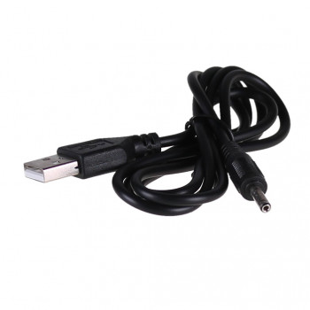 Akyga AK-DC-03 Stromkabel USB-A Stecker auf DC 3,5 x 1,35 mm Stecker, 0,8 m, Schwarz