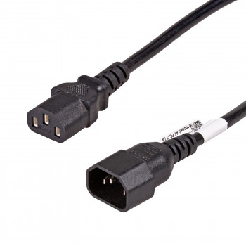 Akyga AK-PC-11A Strom-Verlängerungskabel IEC C14 auf IEC C13, CCA 3x0,5 mm², 5 m, Schwarz