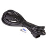 Akyga AK-PC-11A Strom-Verlängerungskabel IEC C14 auf IEC C13, CCA 3x0,5 mm², 5 m, Schwarz