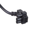 Akyga AK-NB-02A Netzkabel für Dell Notebook-Netzteile, CEE 7/7 auf 3-polig flach, 3x 0,5 mm², 1,5 m, Schwarz
