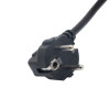 Akyga AK-NB-02A Netzkabel für Dell Notebook-Netzteile, CEE 7/7 auf 3-polig flach, 3x 0,5 mm², 1,5 m, Schwarz