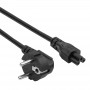 Akyga AK-NB-10A Netzkabel CEE 7/7 auf IEC C5, CCA 3x0,5 mm², 3 m, Schwarz