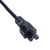 Akyga AK-NB-10A Netzkabel CEE 7/7 auf IEC C5, CCA 3x0,5 mm², 3 m, Schwarz