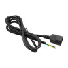 Akyga AK-OT-08C IEC C14 Stromkabel mit offenem Ende, 3x 1 mm² Kupfer, 1 m, Schwarz