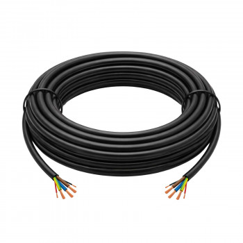 Akyga AK-SC-E31 EV-Ladekabel ohne Stecker, 1-phasig 32 A, 3x 6 mm² + 2x 0,75 mm², 450/750 V, 5 m, Schwarz