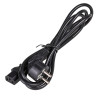 Akyga AK-PC-01A Netzkabel CEE 7/7 (Schuko) auf IEC C13, CCA 3 x 0,5 mm², 1,5 m, Schwarz