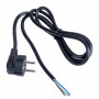 Akyga AK-OT-01P Netzkabel mit offenem Ende CEE 7/7 (Schuko), Kupfer 3 x 1 mm², 1,5 m, Schwarz
