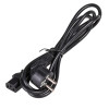 Akyga AK-PC-06C Netzkabel CEE 7/7 (Schuko) auf IEC C13, Kupfer 3 x 1 mm², 3 m, Schwarz