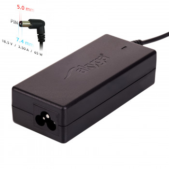 Akyga AK-ND-03 Notebook-Netzteil 18,5 V / 3,5 A, 65 W, 7,4 x 5,0 mm + Pin, 1,2 m, für HP