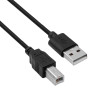 Akyga AK-USB-04 USB 2.0 Druckerkabel USB-A (M) auf USB-B (M), 1,8 m, Schwarz