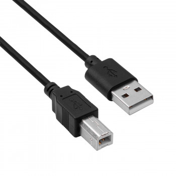 Akyga AK-USB-04 USB 2.0 Druckerkabel USB-A (M) auf USB-B (M), 1,8 m, Schwarz