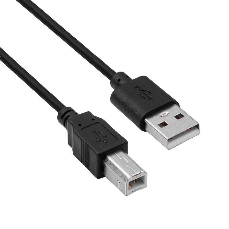 Akyga AK-USB-04 USB 2.0 Druckerkabel USB-A (M) auf USB-B (M), 1,8 m, Schwarz