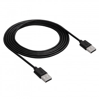 Akyga AK-USB-11 USB 2.0 Kabel USB-A (M) auf USB-A (M), 1,8 m, Schwarz