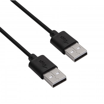 Akyga AK-USB-11 USB 2.0 Kabel USB-A (M) auf USB-A (M), 1,8 m, Schwarz