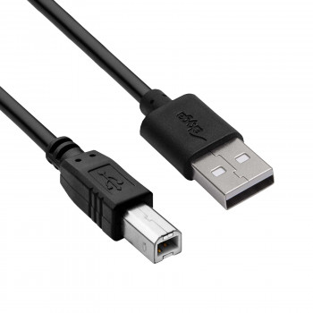 Akyga AK-USB-12 USB 2.0 Druckerkabel USB-A (M) auf USB-B (M), 3 m, Schwarz