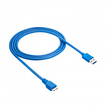 Akyga AK-USB-13 USB 3.0 Kabel USB-A (M) auf Micro USB-B (M), 1,8 m, Schwarz