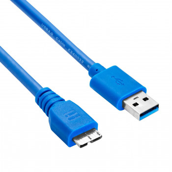Akyga AK-USB-13 USB 3.0 Kabel USB-A (M) auf Micro USB-B (M), 1,8 m, Schwarz