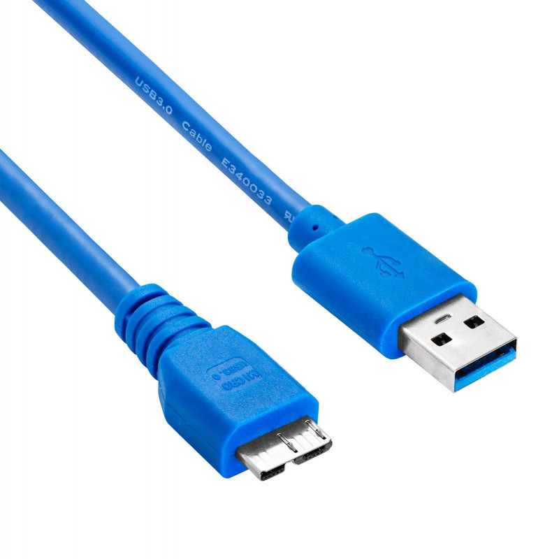 Akyga AK-USB-13 USB 3.0 Kabel USB-A (M) auf Micro USB-B (M), 1,8 m, Schwarz