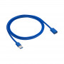 Akyga AK-USB-10 USB 3.0 Verlängerungskabel USB-A Stecker auf Buchse, 1,8 m, Schwarz