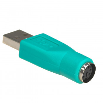 Akyga AK-AD-14 USB-A (F) auf PS/2 (M) Adapter, grün